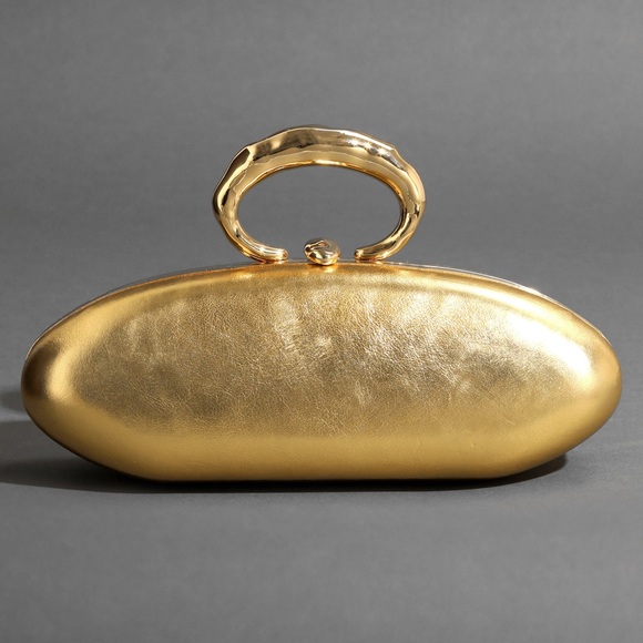 Alexis Bittar Molten Gold Bullet Minaudière - Picture 2 of 14